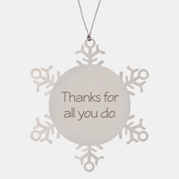 Load image into Gallery viewer, Coworker Christmas Ornament Colleague Christmas Gifts Thanks for all you do Ornament Appreciation for Him Her Stainless Steel – front view
