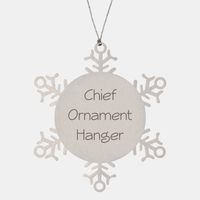 Load image into Gallery viewer, Chief Ornament Hanger Ornament Friend Coworker Family Christmas Gift Employee Women Men Funny – front view
