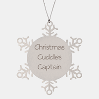 Load image into Gallery viewer, Christmas Cuddles Captain Ornament Friend Coworker Family Christmas Gift Employee Women Men Funny – front view
