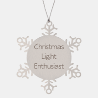 Load image into Gallery viewer, Christmas Light Enthusiast Ornament Friend Coworker Family Christmas Gift Employee Women Men Funny – front view
