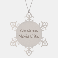 Load image into Gallery viewer, Christmas Movie Critic Ornament Friend Coworker Family Christmas Gift Employee Women Men Funny – front view
