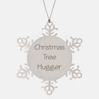 Load image into Gallery viewer, Christmas Tree Hugger Ornament Friend Coworker Family Christmas Gift Employee Women Men Funny – front view

