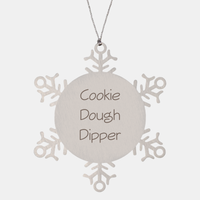Load image into Gallery viewer, Cookie Dough Dipper Ornament Friend Coworker Family Christmas Gift Employee Women Men Funny – front view
