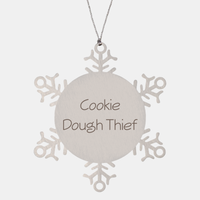 Load image into Gallery viewer, Cookie Dough Thief Ornament Friend Coworker Family Christmas Gift Employee Women Men Funny – front view
