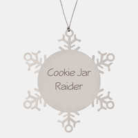 Load image into Gallery viewer, Cookie Jar Raider Ornament Friend Coworker Family Christmas Gift Employee Women Men Funny – front view
