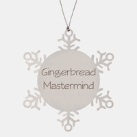 Load image into Gallery viewer, Gingerbread Mastermind Ornament Friend Coworker Family Christmas Gift Employee Women Men Funny – front view
