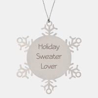 Load image into Gallery viewer, Holiday Sweater Lover Ornament Friend Coworker Family Christmas Gift Employee Women Men Funny – front view
