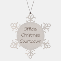Load image into Gallery viewer, Official Christmas Countdown Ornament Friend Coworker Family Christmas Gift Employee Women Men Funny – front view
