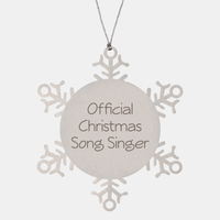 Load image into Gallery viewer, Official Christmas Song Singer Ornament Friend Coworker Family Christmas Gift Employee Women Men Funny – front view
