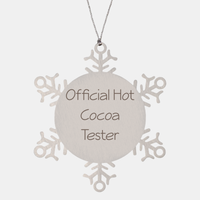 Load image into Gallery viewer, Official Hot Cocoa Tester Ornament Friend Coworker Family Christmas Gift Employee Women Men Funny – front view
