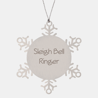 Load image into Gallery viewer, Sleigh Bell Ringer Ornament Friend Coworker Family Christmas Gift Employee Women Men Funny – front view
