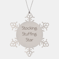 Load image into Gallery viewer, Stocking Stuffing Star Ornament Friend Coworker Family Christmas Gift Employee Women Men Funny – front view
