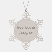 Load image into Gallery viewer, Tree Topper Designer Ornament Friend Coworker Family Christmas Gift Employee Women Men Funny – front view
