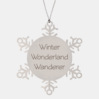 Load image into Gallery viewer, Winter Wonderland Wanderer Ornament Friend Coworker Family Christmas Gift Employee Women Men Funny – front view
