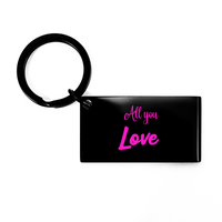 Load image into Gallery viewer, All You Need Is Love And Pizza Keychain – front view
