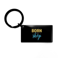 Load image into Gallery viewer, Born To Shop Keychain – front view
