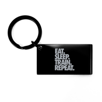 Load image into Gallery viewer, Eat Sleep Train Repeat Keychain – front view

