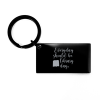 Load image into Gallery viewer, Everyday Should Be A Library Day Keychain – front view
