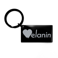 Load image into Gallery viewer, Melanin Heart Keychain – front view
