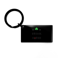 Load image into Gallery viewer, Safety First Drink With A Nurse Keychain – front view
