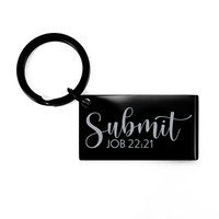 Load image into Gallery viewer, Submit Keychain – front view
