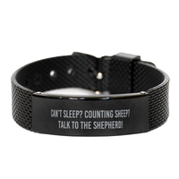 Load image into Gallery viewer, Can't Sleep Counting Sheep Talk To The Shepherd Bracelet – front view
