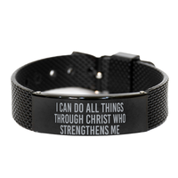 Load image into Gallery viewer, I Can Do All Things Through Christ Who Strengthens Me Bracelet – front view
