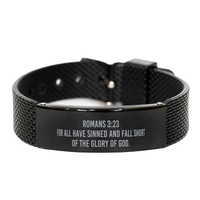Load image into Gallery viewer, Romans 3:23 For All Have Sinned And Fall Short Of The Glory Of God Bracelet – front view
