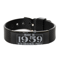 Load image into Gallery viewer, 1959 Birthday Bracelet for Him, Made in 1959 with Original Parts – front view
