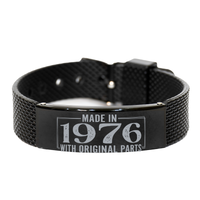 Load image into Gallery viewer, 1976 Birthday Bracelet for Him, Made in 1976 with Original Parts – front view
