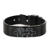 Load image into Gallery viewer, Autism Be Kind Puzzle Bracelet, Autism Awareness Month – front view
