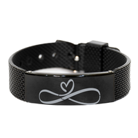Load image into Gallery viewer, Autism Infiniti Sign Bracelet, Autism Awareness Month – front view
