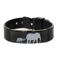 Load image into Gallery viewer, Autism Mom Child Elephant Bracelet, Autism Awareness – front view
