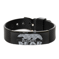 Load image into Gallery viewer, Autism Papa Bear Bracelet, Autism Awareness – front view
