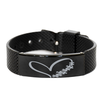 Load image into Gallery viewer, Heart With Autism Puzzle Bracelet, Autism Awareness – front view
