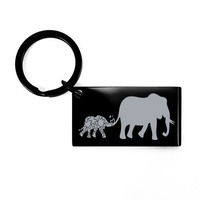 Load image into Gallery viewer, Autism Mom Child Elephant Keychain – front view
