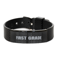 Load image into Gallery viewer, First Grade Teacher Bracelet for Men – front view
