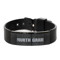 Load image into Gallery viewer, Fourth Grade Teacher Bracelet for Him – front view
