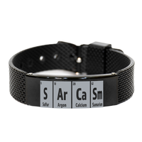 Load image into Gallery viewer, Sarcasm Periodic Table Bracelet that Says Sarcasm for Him – front view
