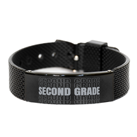 Load image into Gallery viewer, Second Grade Teacher Bracelet for Men – front view
