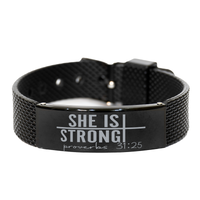 Load image into Gallery viewer, She Is Strong New Bracelet – front view
