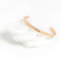 Load image into Gallery viewer, Alia Bracelet - Gifts for Alia - Personalized Cuff Bangle for Women
