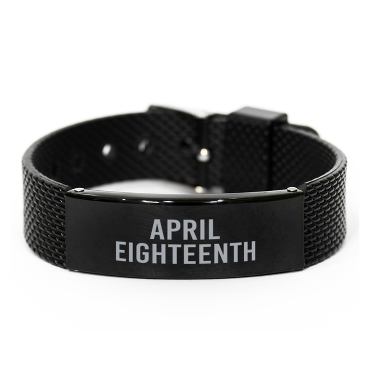 April Eighteenth Bracelet Birthday Birth Date Wedding Annivesary Date for Men Women Him Her April 18 Jewelry