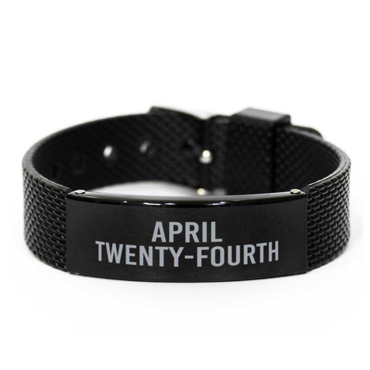 April Twenty Fourth Bracelet Birthday Birth Date Wedding Anniversary Date for Men Women Him Her April 24 Jewelry