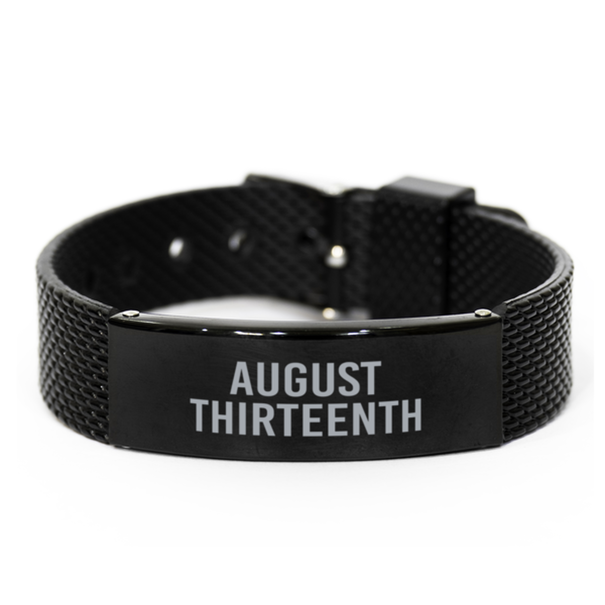August Thirteenth Bracelet Birthday Birth Date Wedding Anniversary Date for Men Women Him Her August 13 Jewelry