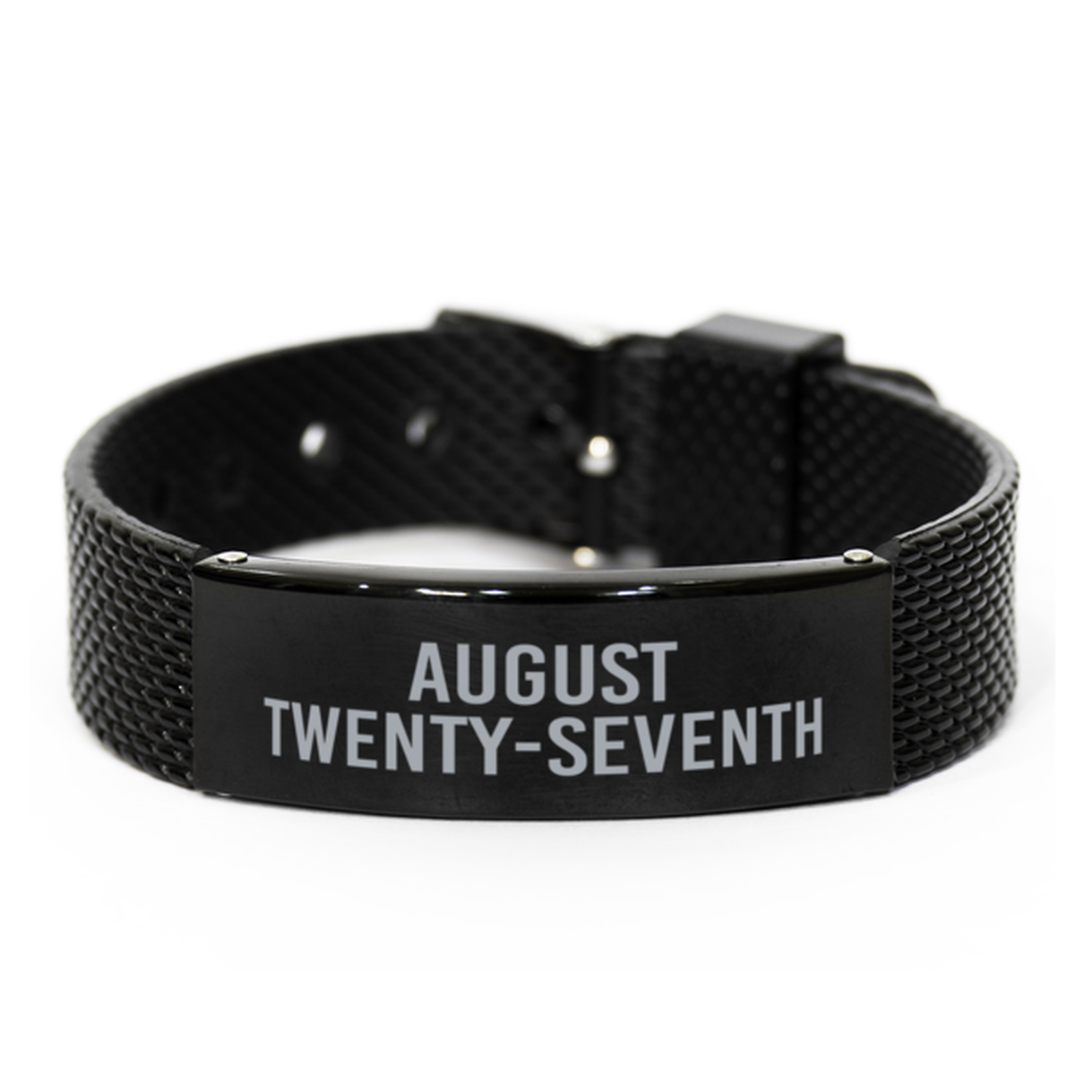 August Twenty Seventh Bracelet Birthday Birth Date Wedding Anniversary Date for Men Women Him Her August 27 Jewelry