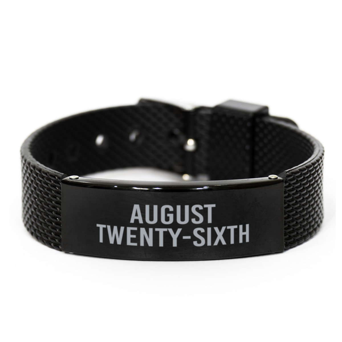 August Twenty Sixth Bracelet Birthday Birth Date Wedding Anniversary Date for Men Women Him Her August 26 Jewelry