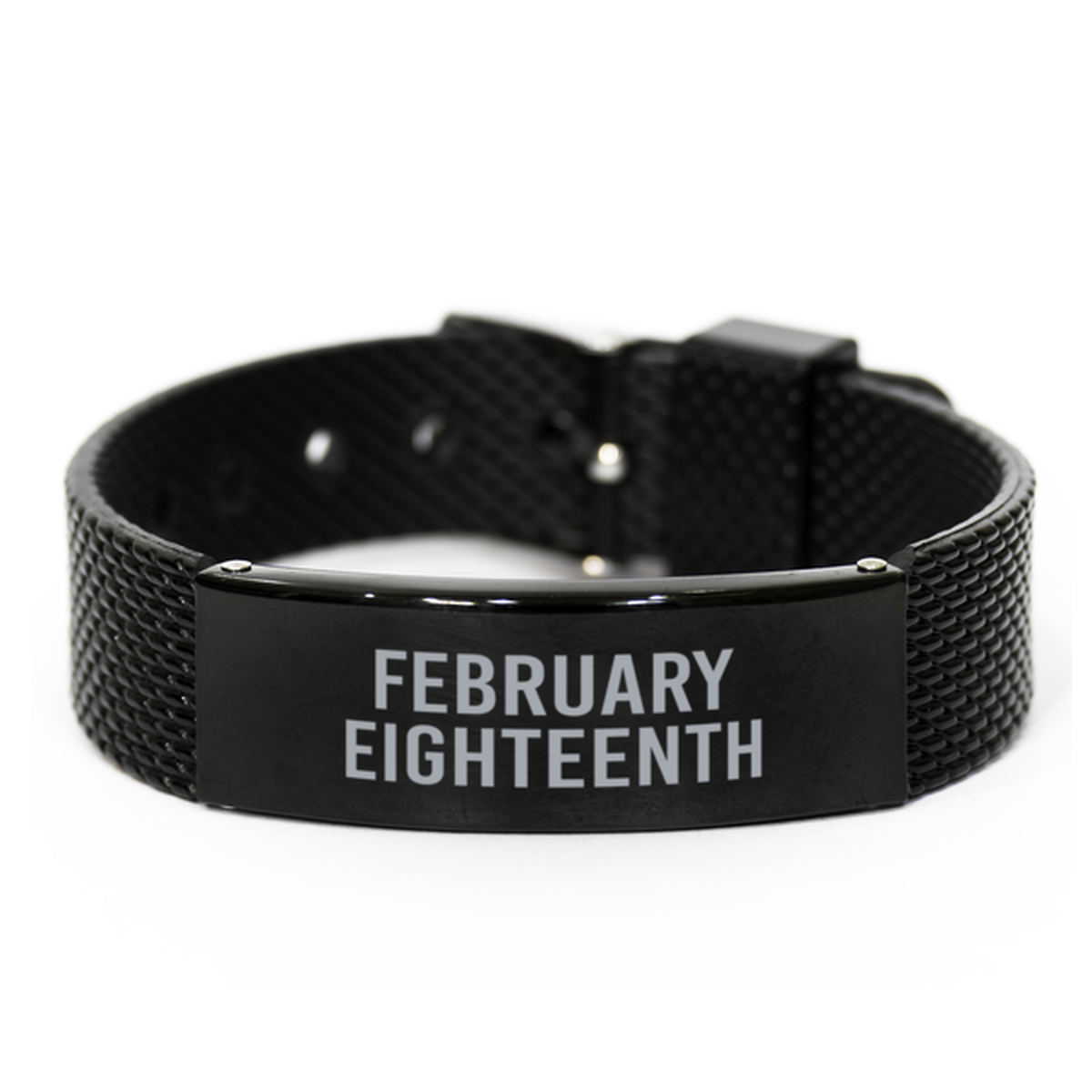 February Eighteenth Bracelet Birthday Birth Date Wedding Anniversary Date for Men Women Him Her February 18 Jewelry