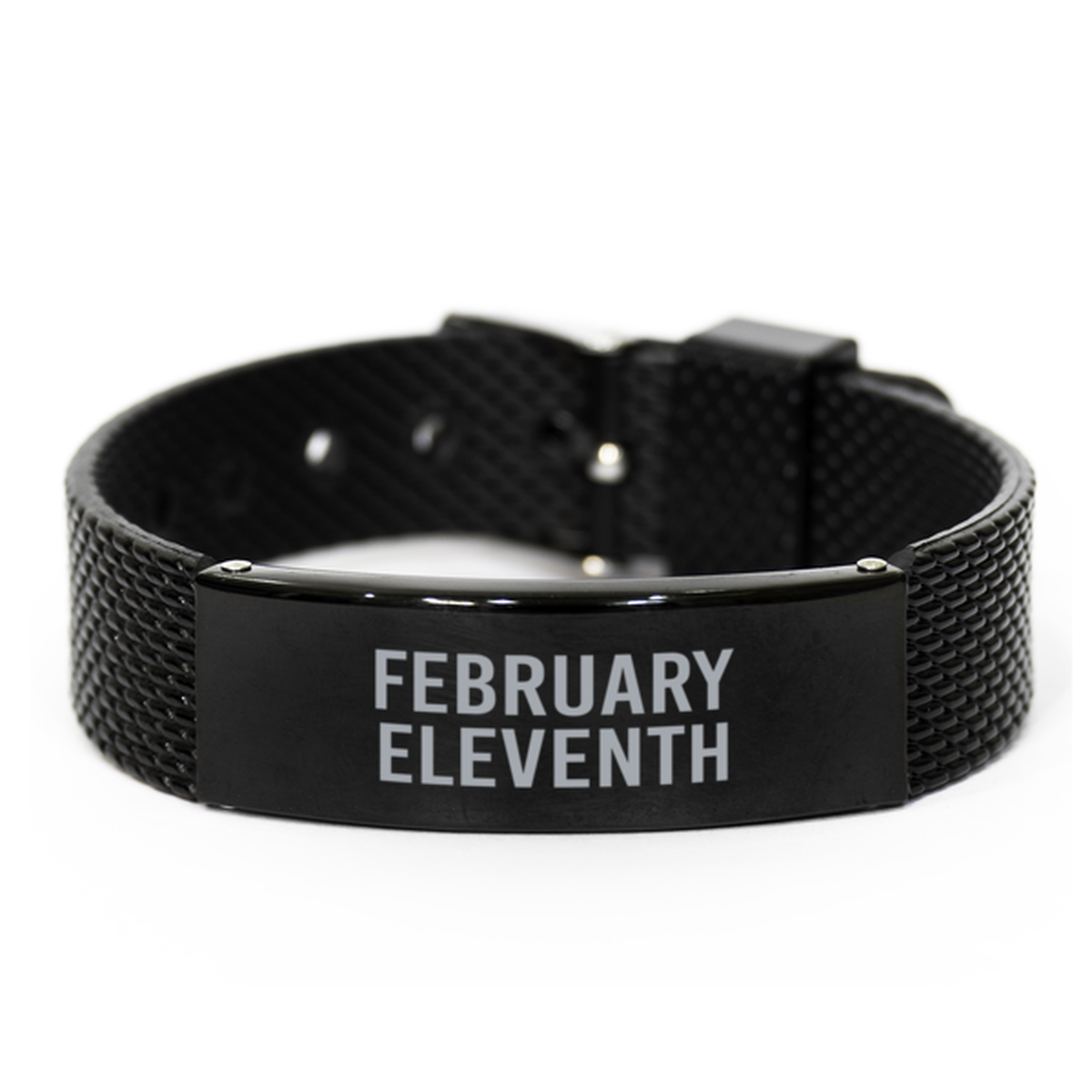 February Eleventh Bracelet Birthday Birth Date Wedding Anniversary Date for Men Women Him Her February 11 Jewelry