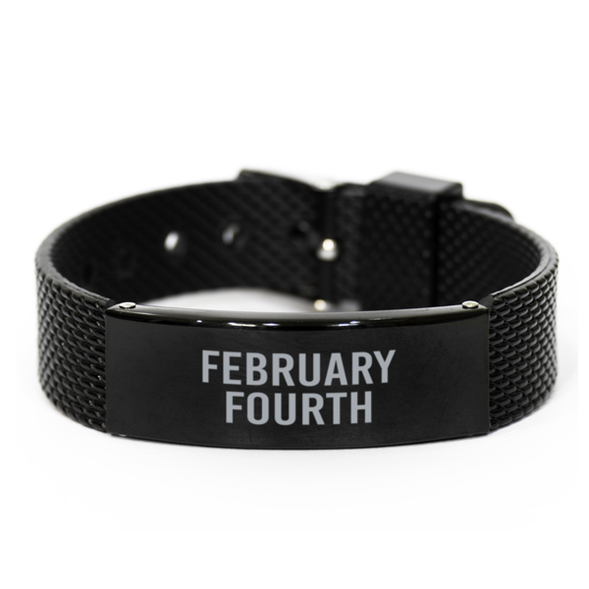 February Fourth Bracelet Birthday Birth Date Wedding Anniversary Date for Men Women Him Her February 4 Jewelry
